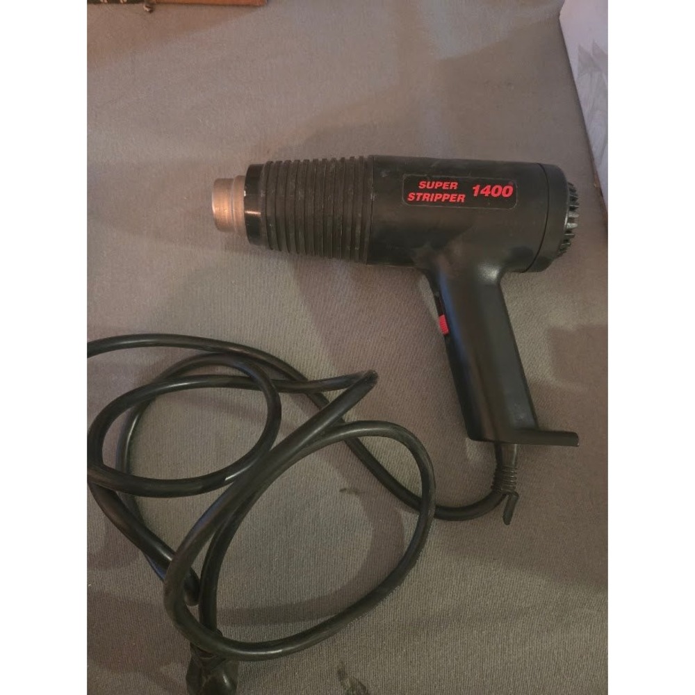 Super Stripper 1400 Heat Gun Model LW-118A 120V 1400W Black Paint Remover Tool